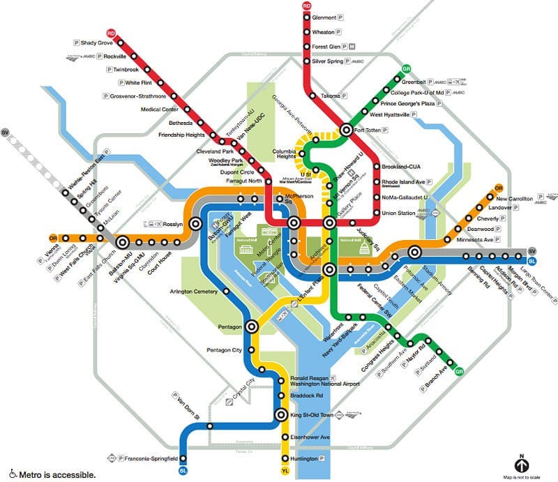 DMV Metro Map
